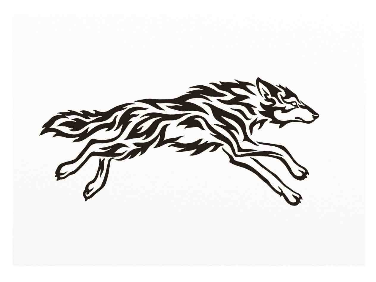 1264x948 Running Cool Tribal Designs To Draw Wolf Silhouette Google Search