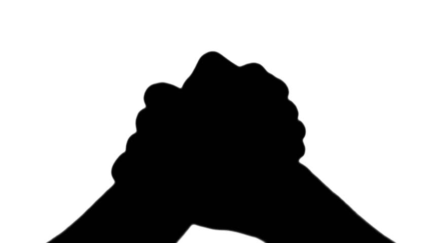 852x480 Cool Handshake Silhouette