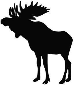 267x300 This Is A Cool Moose Hunting Silhouette Vinyl Cut Decal Or Sticker