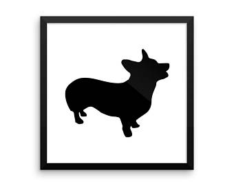 340x270 Corgi Silhouette Etsy