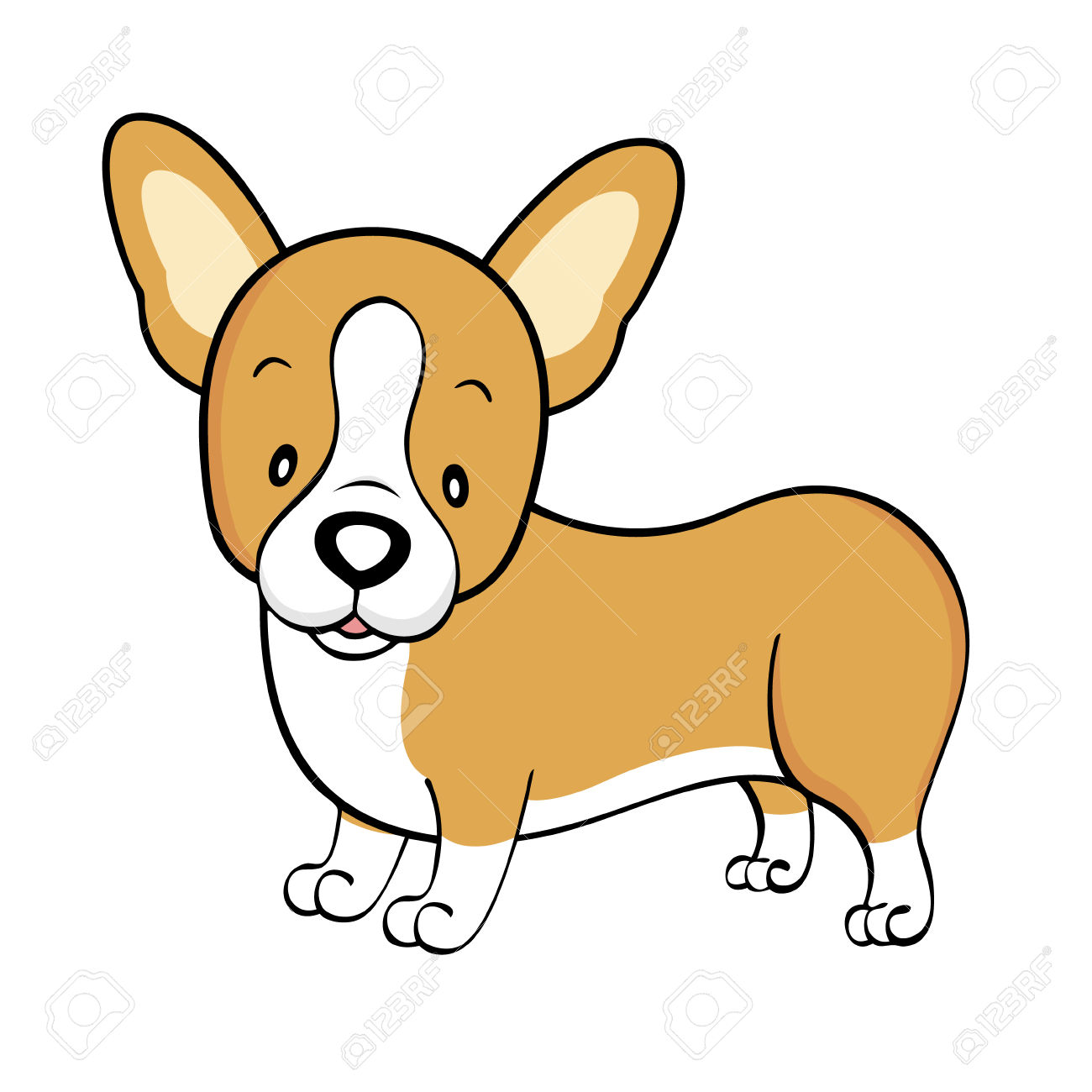 1300x1300 Corgi Clipart