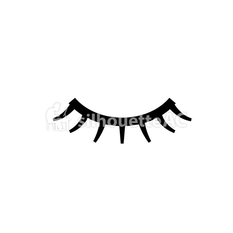 750x750 Free Silhouette Vector False Eyelash