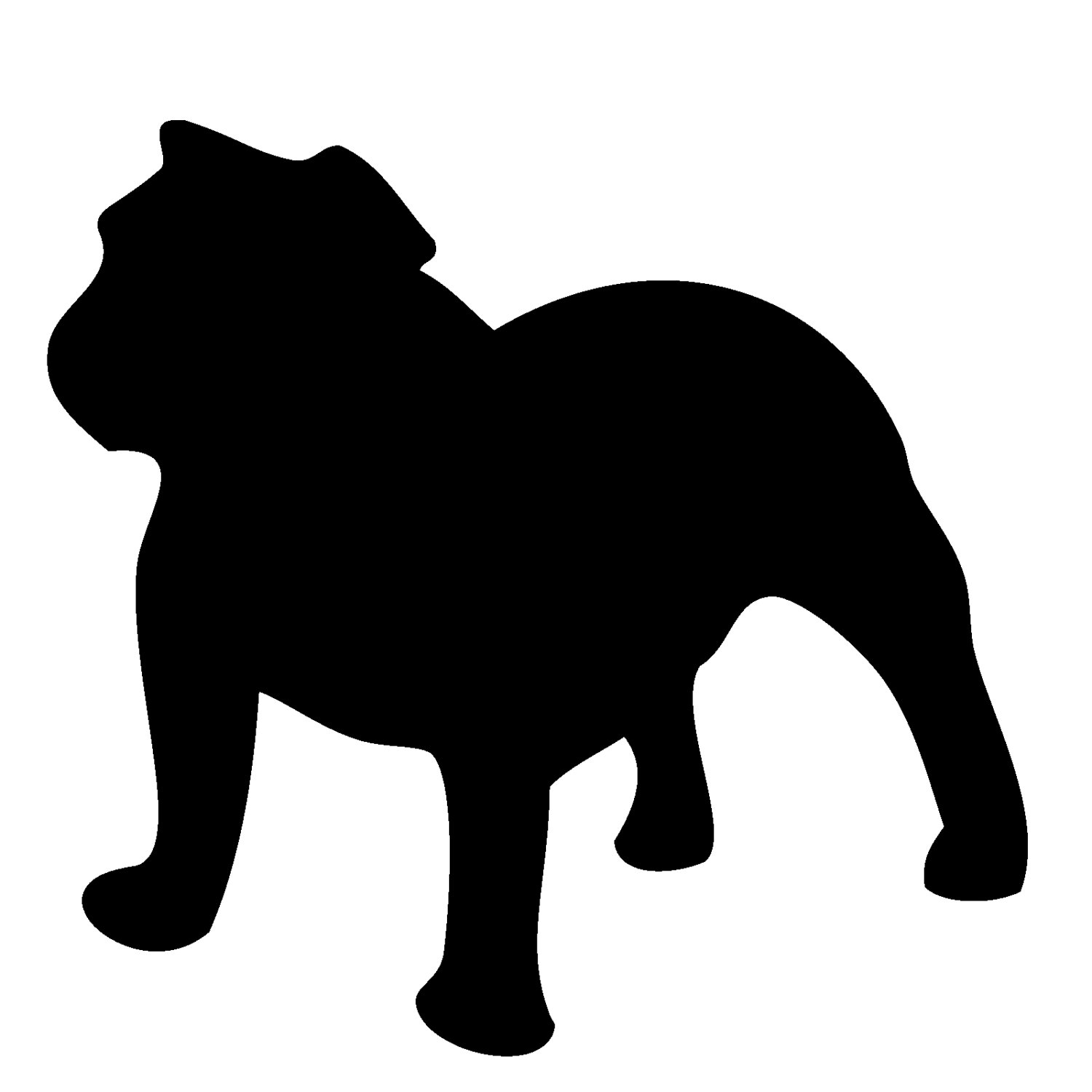 1500x1500 Bulldog Outline Clip Art