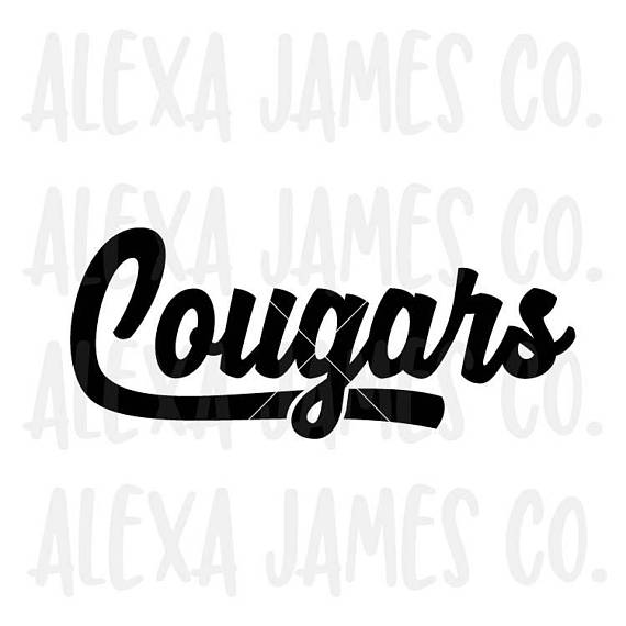 570x570 Cougars Svg Sports Team Svg Svg Cut File Basketball Svg