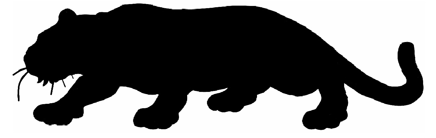 1386x440 Mountain Lion Silhouette Patterns