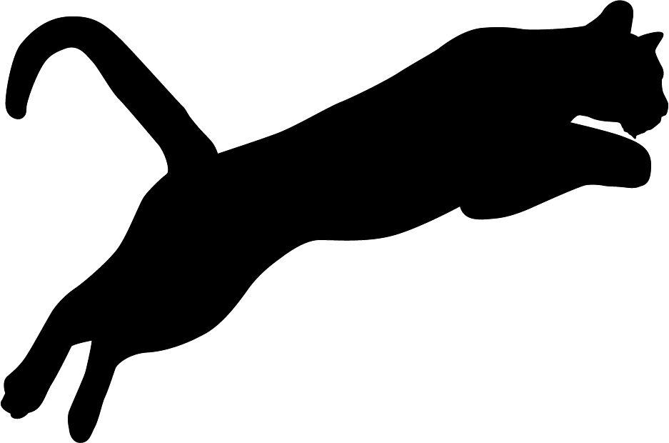 937x620 Cougar Leap Wall Decal