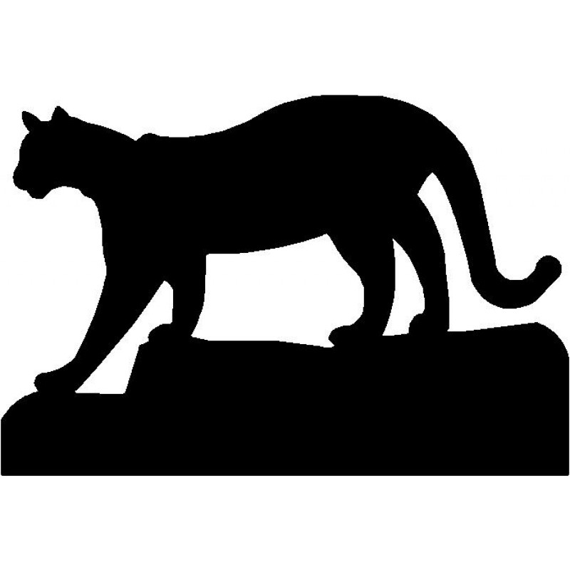 800x800 Cougar Silhouette Wall Hanging Magnetic Memo Board