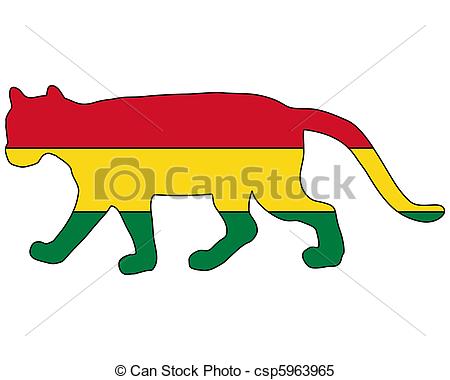 450x380 Cougar Bolivia Stock Illustrations