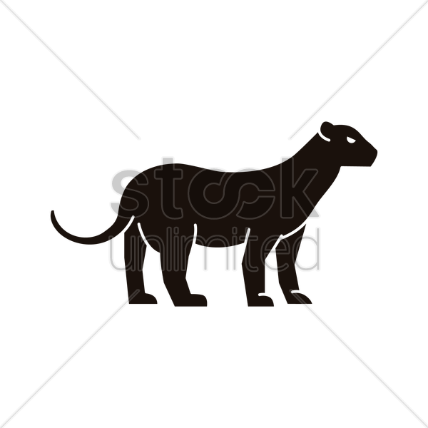 600x600 Cougar Icon Vector Image