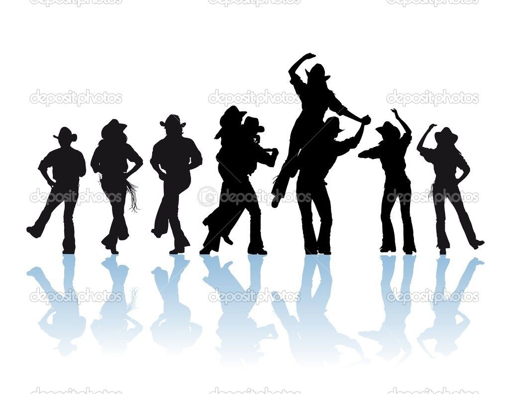 1023x792 Country dance silhouette Cowboy Man And Girl Dancer Silhouette
