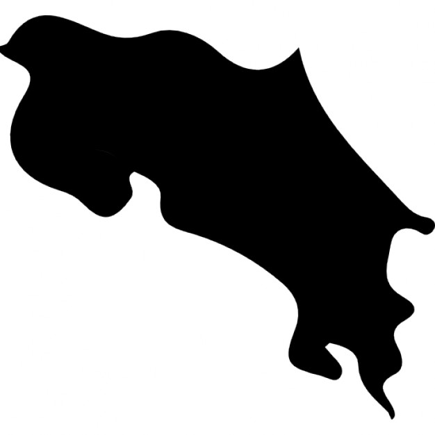 626x626 Costa Rica Country Map Silhouette Icons Free Download