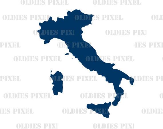 570x452 Italy Country Silhouette Outline Map Line Art Illustration