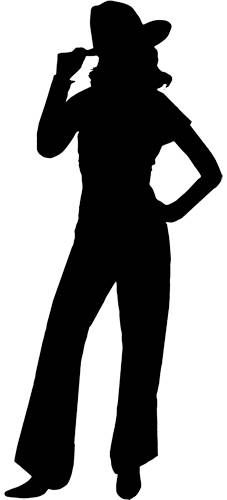 227x500 Cowgirl Silhouette Clipart Silhouette Silhouette