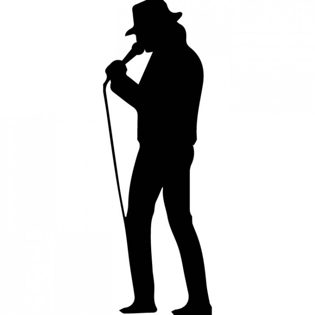 650x650 Country Singer Wall Sticker Music Wall Art