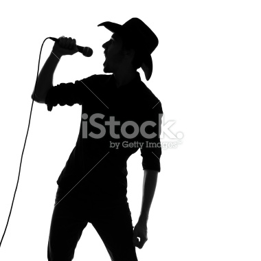 380x380 Country And Western Singer Silhouette Westerns And Silhouettes