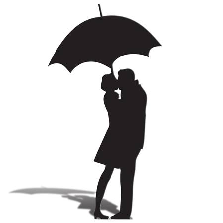 450x450 Pictures Couple With Umbrella Silhouette,