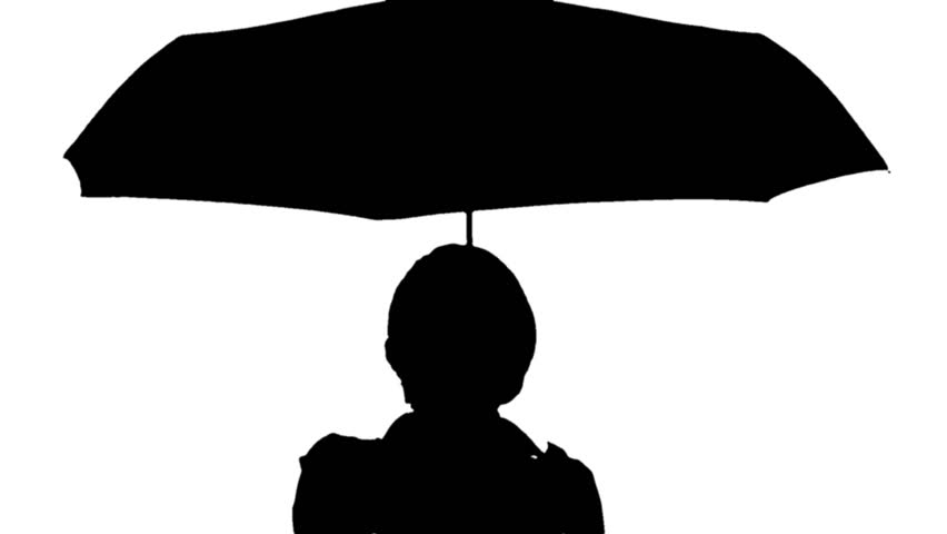 852x480 Umbrella Clipart Silhouette
