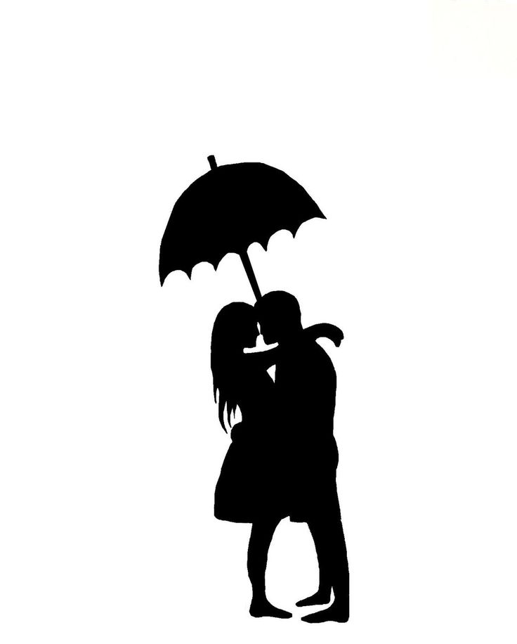 736x916 Photos Couple Under Umbrella Stencil,