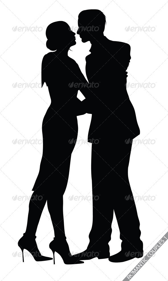 590x987 Couple Silhouette Graphics, Designs Amp Templates