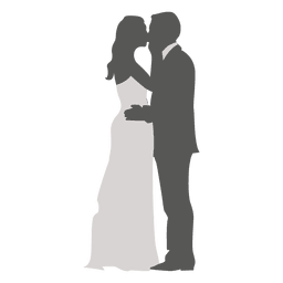 256x256 Couple Kissing Silhouette 6