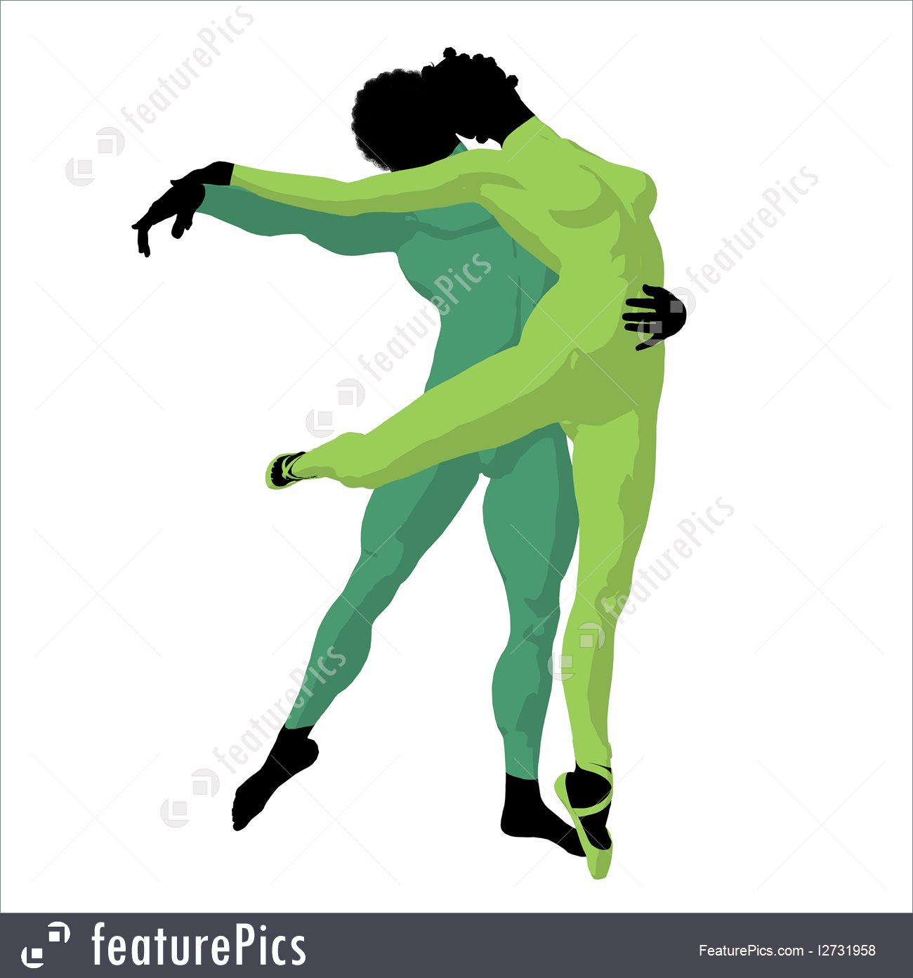 1300x1392 Entertainment Ballet Couple Silhouette