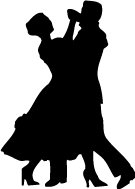 135x189 Couple Dancing Silhouette Wall Decal Cutout 26x36