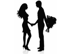 236x177 Man And Woman Silhouette Clip Art Couple Clipart Image