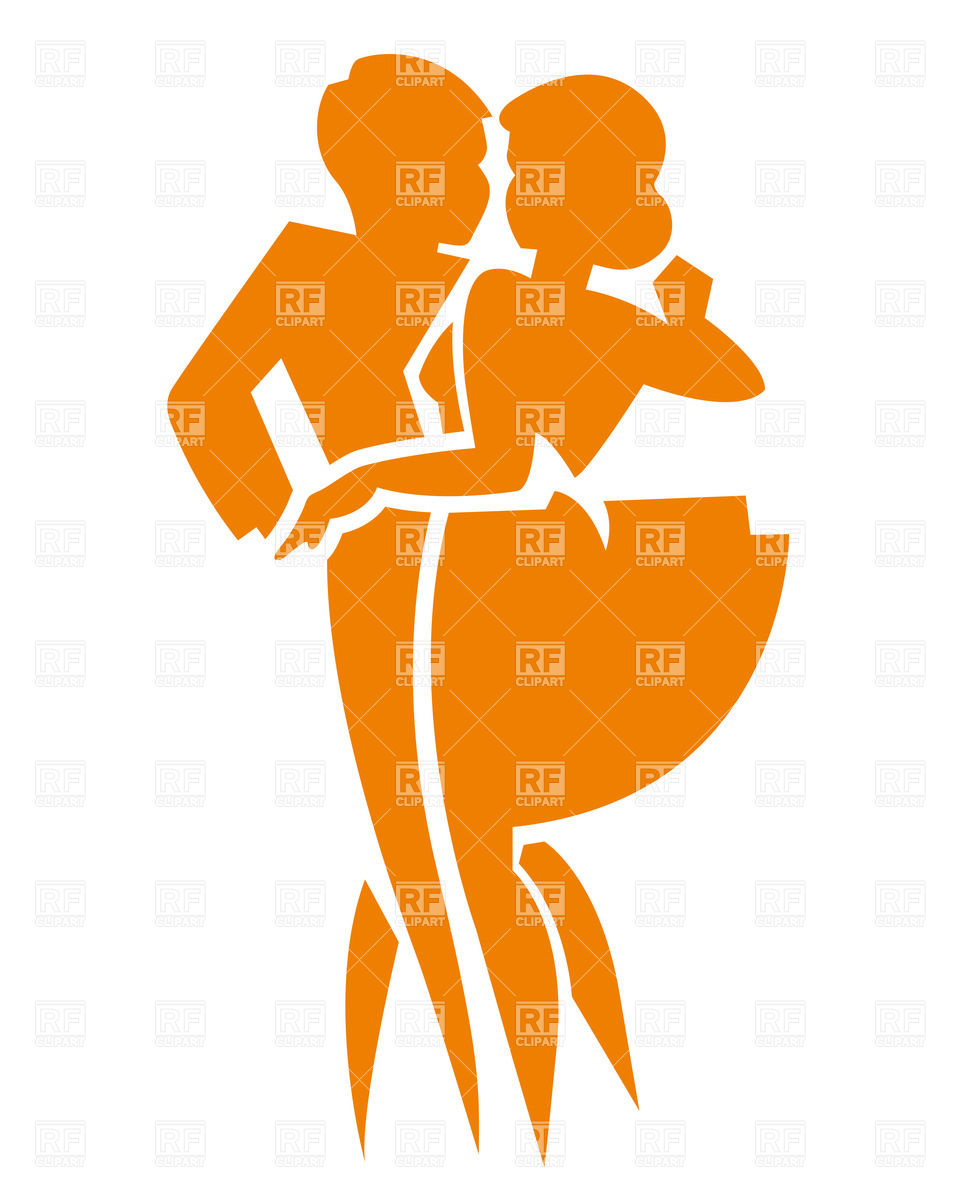 960x1200 Dancing Couple Silhouette Royalty Free Vector Clip Art Image