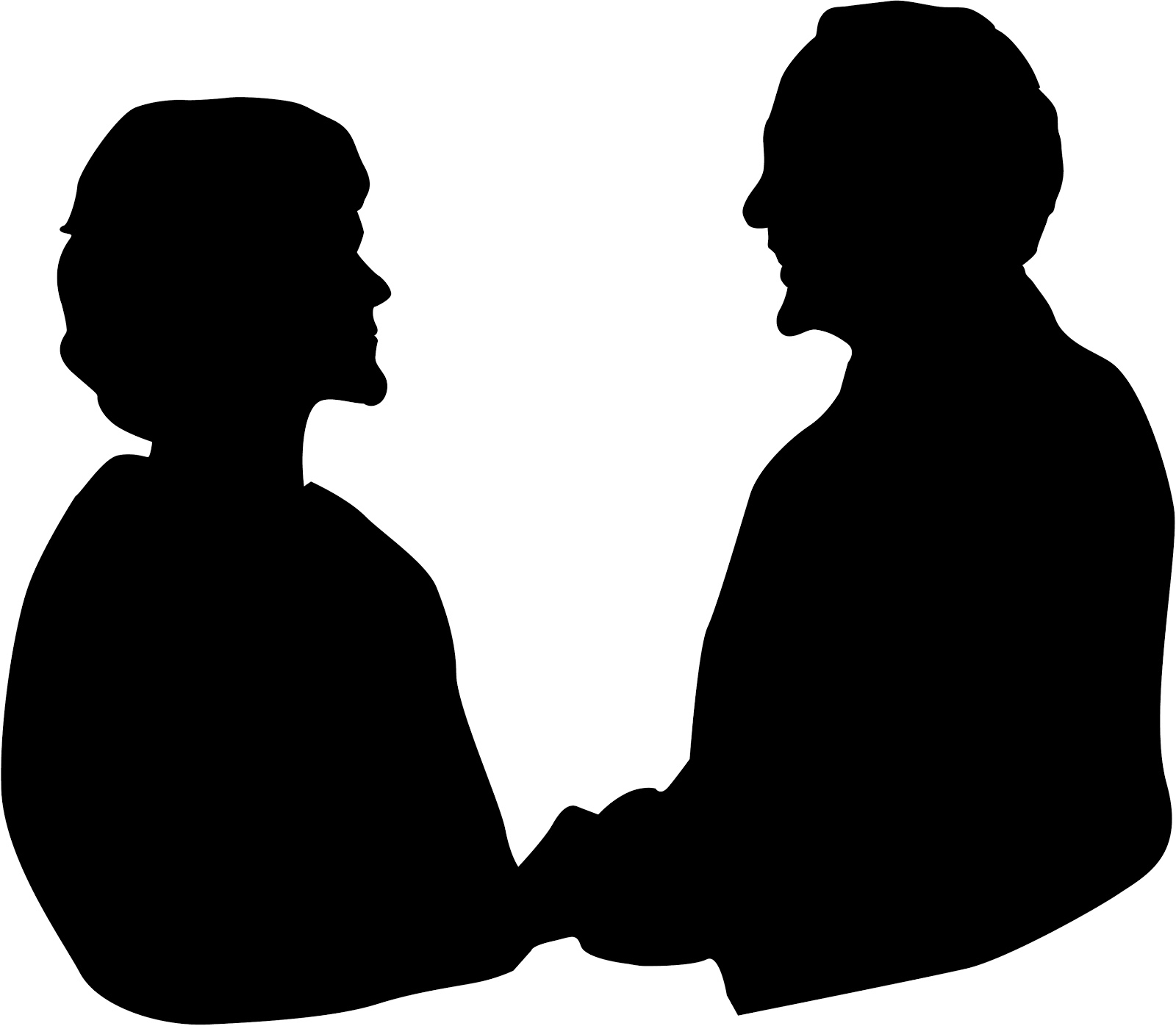 1600x1396 List Of Synonyms And Antonyms Of The Word Old Couple Silhouette