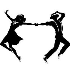238x250 Silhouette Of A Couple Dancing Vector Misc.
