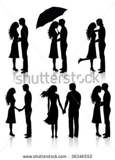 236x328 Umbrella Couple Stencil Paint Stenciling, Couples