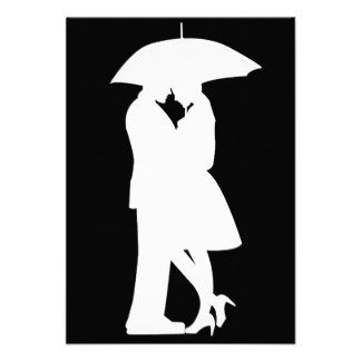 324x324 Umbrella Silhouette Couple Stencil. Beach Illustrations