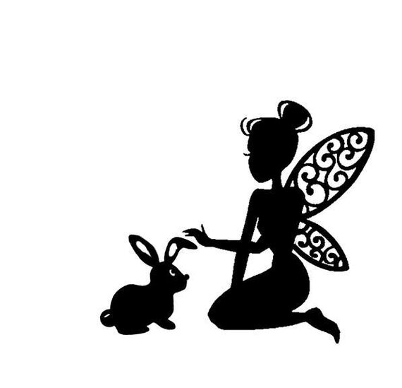 570x549 Woodland Fairy Die Cut Silhouette Fairy Cutouts X 9 Or 12.