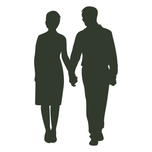 512x512 Couple Walking Silhouette Casual