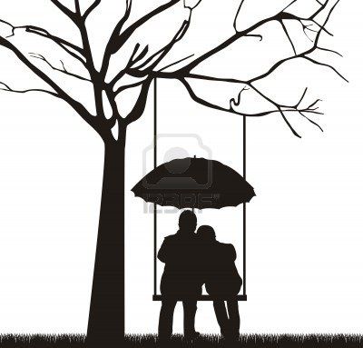 400x383 Tree Swing Couple Silhouette Inspire Me ) Couple