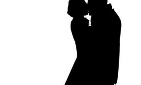 290x175 30 Unique Couple Silhouette Umbrella Crayon Art