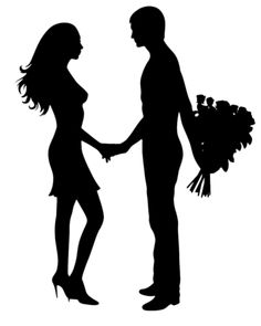 236x295 Man And Woman Silhouette Clip Art Couple Clipart Image