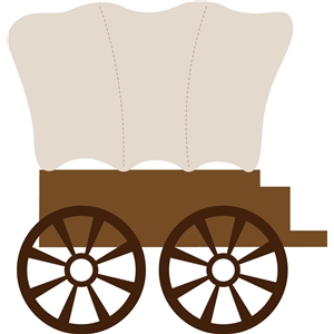 Covered Wagon Silhouette at GetDrawings | Free download