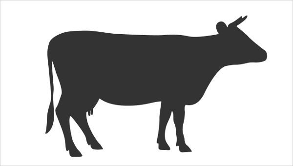 Cow Face Silhouette at GetDrawings | Free download