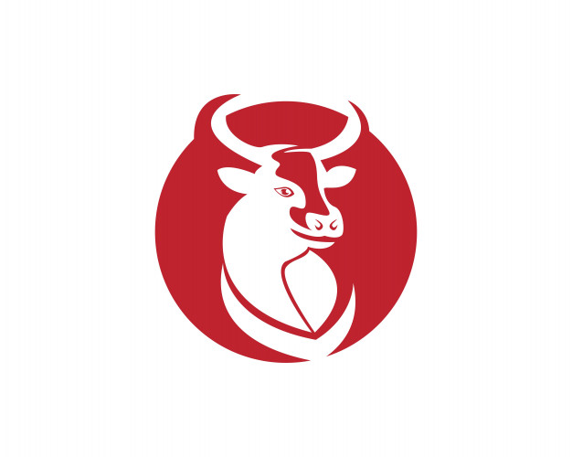 626x500 Cow Head Silhouette Vector Premium Download