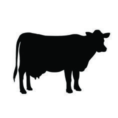 236x236 Cow Silhouette Free Stock Photo