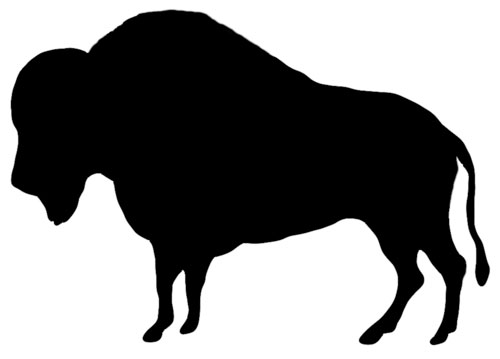 500x359 Buffalo Silhouette Clipart