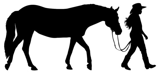 570x279 Western Clipart Horse Riding