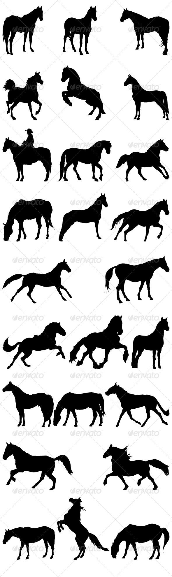 590x1981 Cowboy Silhouette Sunset Clipart Printable Downloadable