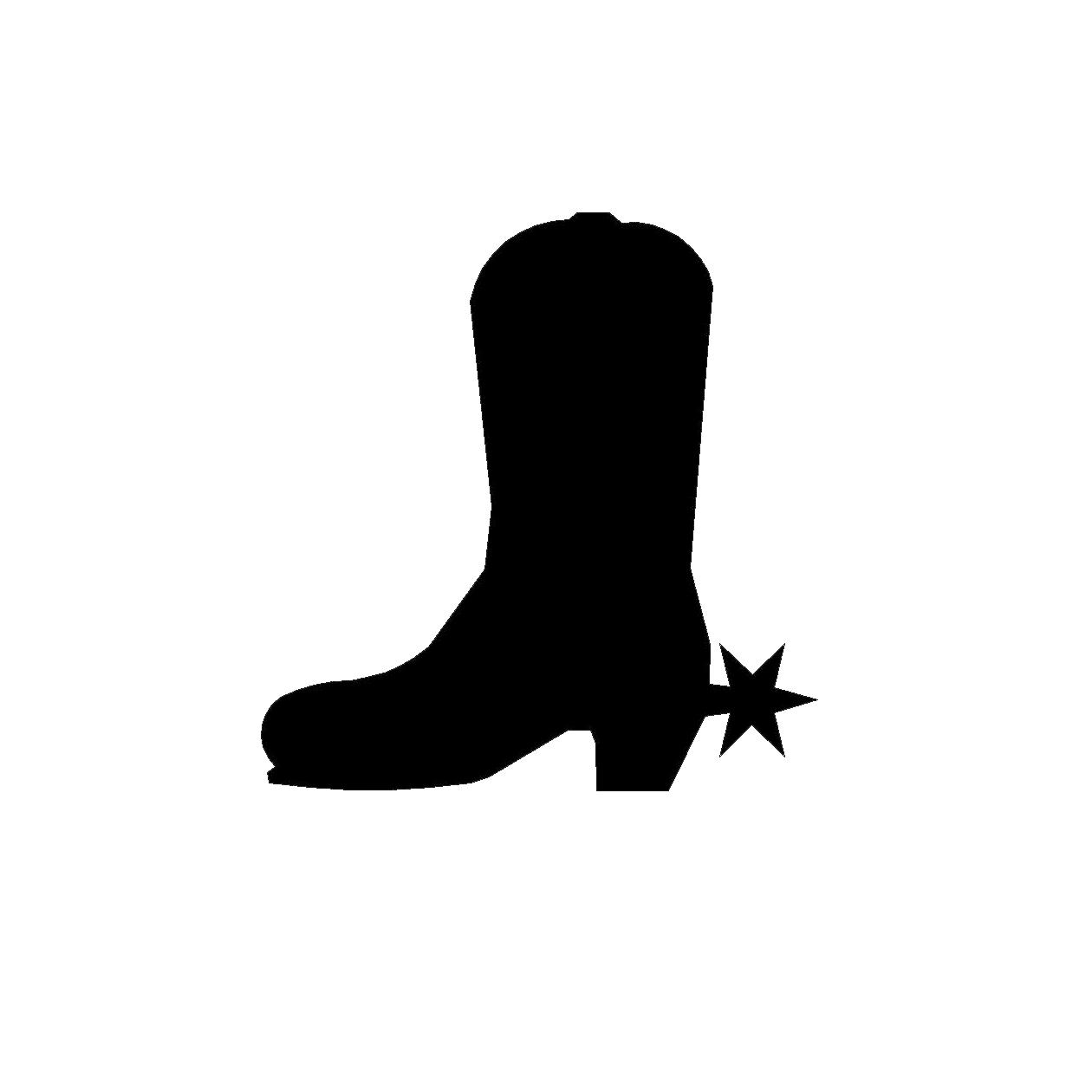 Cowboy Boot Silhouette at GetDrawings | Free download