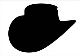 333x234 Cowboy Hat Clipart Clipartpen