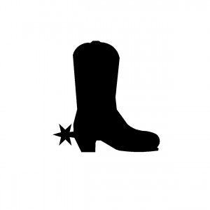 Cowboy Boot Silhouette Vector at GetDrawings | Free download