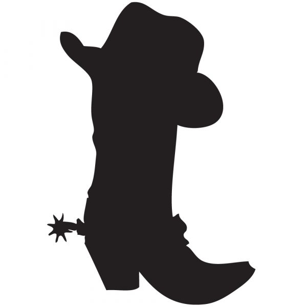 Cowboy Boots Silhouette at GetDrawings | Free download