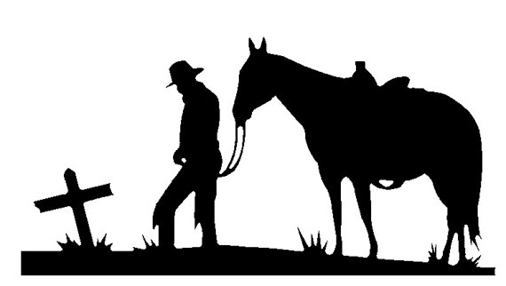 570x322 Cowboy And Horse Praying
