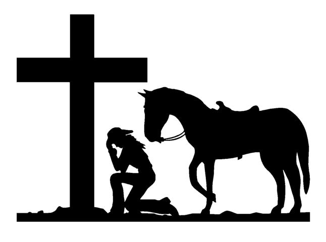 Cowboy Cross Silhouette at GetDrawings | Free download